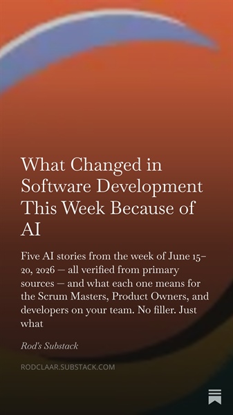 What Changed in Software Development This Week Because of AI